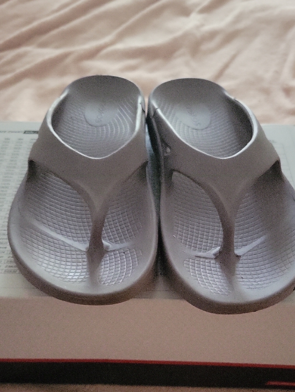 Gray Comfort Foam Thong Sandals